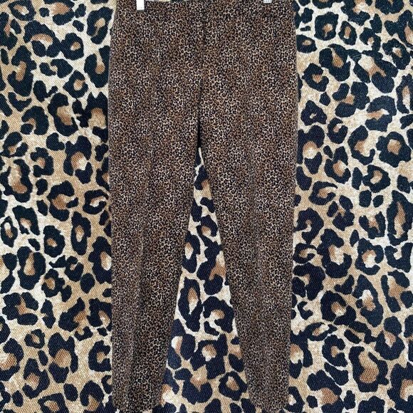 Whbm animal Print Slim Ankle Pants Size 4R - Picture 12 of 12